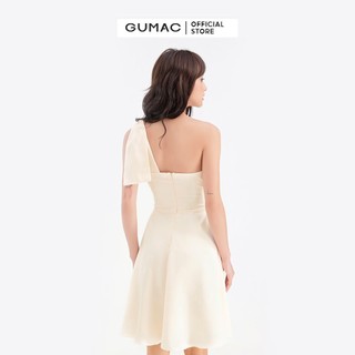Đầm xòe dây chéo nơ GUMAC DB687