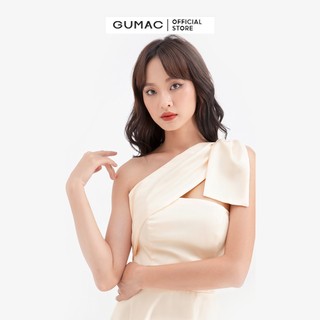 Đầm xòe dây chéo nơ GUMAC DB687