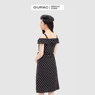 Đầm xòe dây vai GUMAC DB3250