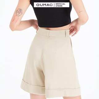 Quần short xếp ly GUMAC QB679