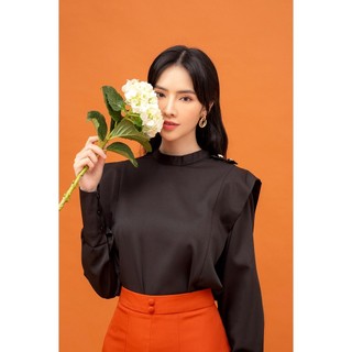 Áo kiểu phối bèo GUMAC AB706