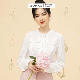 Áo sơ mi bèo cột dây GUMAC AB658