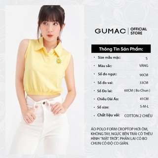 Áo croptop sát nách GUMAC ATB601