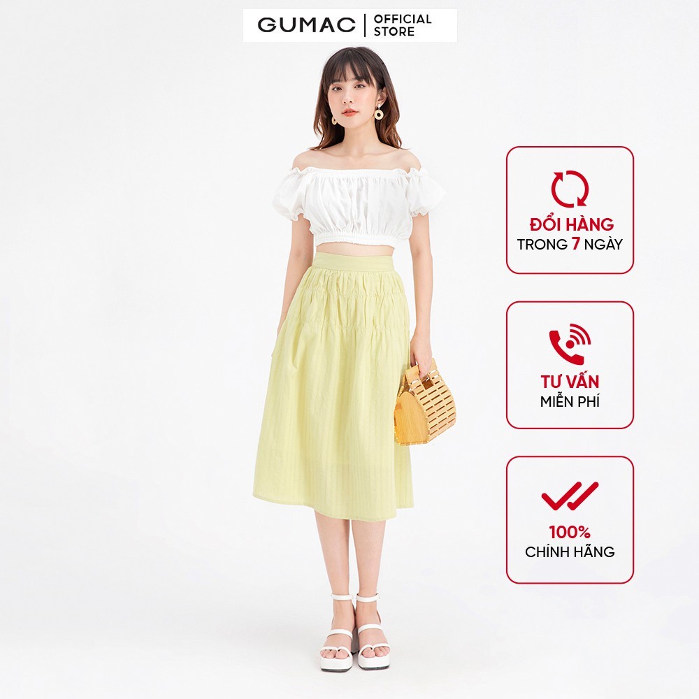 Áo croptop bo chun GUMAC AB661
