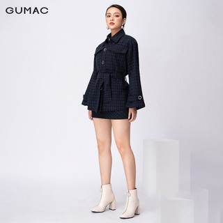 Áo khoác dạ thắt đai GUMAC AA11265