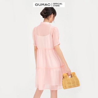 Đầm nữ sơ mi babydoll GUMAC DB711