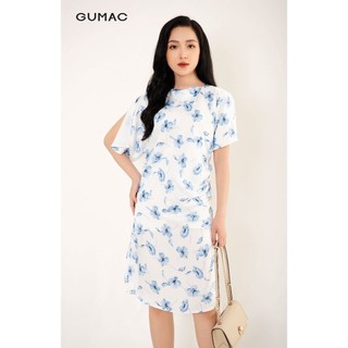 Đầm suông cổ bẻ thuyền GUMAC DB3243