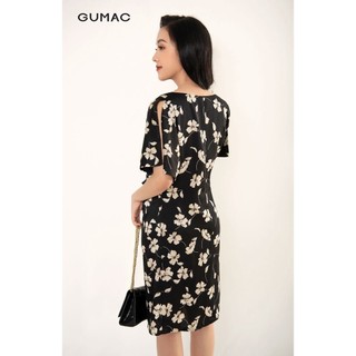 Đầm suông cổ bẻ thuyền GUMAC DB3243