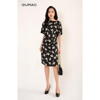 Đầm suông cổ bẻ thuyền GUMAC DB3243
