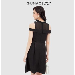 Đầm hở vai đính hạt GUMAC DB3261
