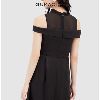 Đầm hở vai đính hạt GUMAC DB3261