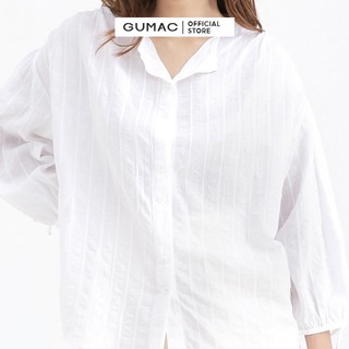 Áo sơ mi cổ trụ GUMAC AB654