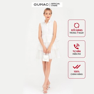 Đầm nữ sát nách 3 tầng GUMAC DB766