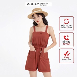 Jumpsuit 2 dây eo chun GUMAC DB697
