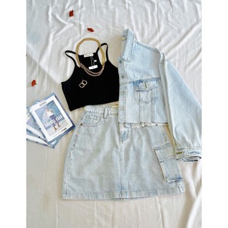 Áo croptop 2 dây GUMAC ATB636