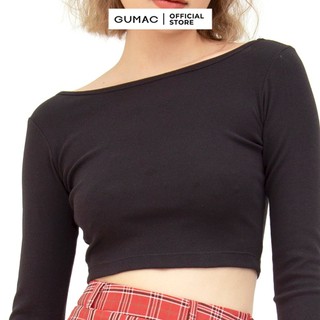 Áo croptop hở lưng GUMAC ATB608