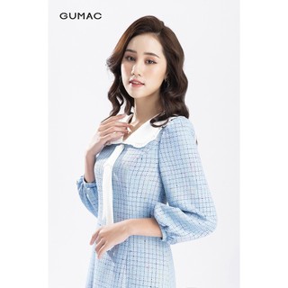 Đầm suông nữ cổ tim sen GUMAC DB1228
