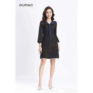 Đầm suông nữ cổ tim sen GUMAC DB1228
