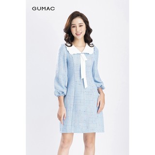 Đầm suông nữ cổ tim sen GUMAC DB1228
