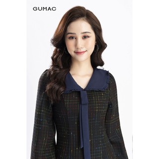Đầm suông nữ cổ tim sen GUMAC DB1228