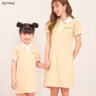 Đầm phối màu cổ bẻ dành cho bé DKA514 GUMAC