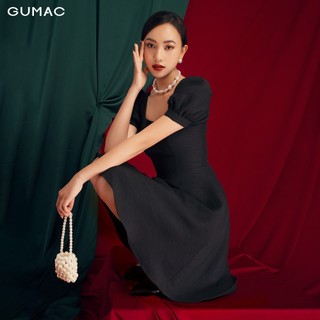 Đầm ôm nữ GUMAC cổ U, form cúp ngực basic, đủ màu đủ size DB168
