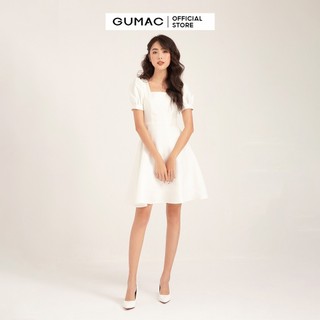 Đầm ôm nữ GUMAC cổ U, form cúp ngực basic, đủ màu đủ size DB168
