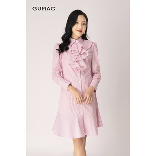 Đầm nẹp phối bèo GUMAC DB1235
