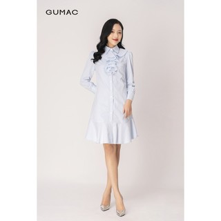 Đầm nẹp phối bèo GUMAC DB1235