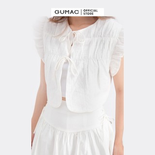 Áo croptop thắt dây GUMAC AB694
