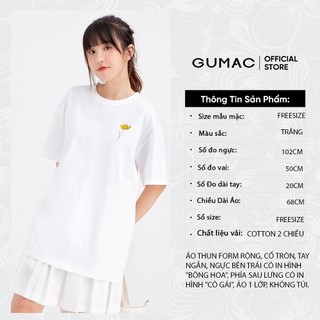Áo thun in cô gái GUMAC ATB683