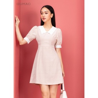 Đầm nữ phối măng sét GUMAC DA10222