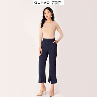 Quần ống loe xẻ trước GUMAC QB1237