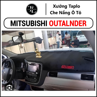 Thảm taplo MITSUBISHI OUTLANDER 2017 - 2025, thảm taplo che nắng da carbon, da vân gỗ, nhung cừu cao cấp, chuẩn form