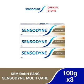 Bộ 3 Kem đánh răng SENSODYNE Multi Care 100g giúp giảm ê buốt hiệu quả và giúp nướu chắc khỏe