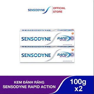 Bộ 2 Kem đánh răng SENSODYNE Rapid Action 100g giúp giảm ê buốt nhanh