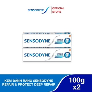 Bộ 2 Kem đánh răng SENSODYNE Repair & Protect Deep Repair 100g giúp phục hồi sâu và bảo vệ răng ê buốt
