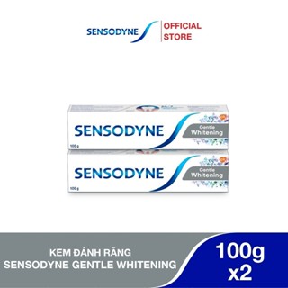 Bộ 2 Kem đánh răng SENSODYNE Gentle Whitening 100g giúp giảm ê buốt hiệu quả và làm trắng răng tự nhiên