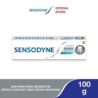 Kem đánh răng SENSODYNE Repair & Protect Deep Repair Whitening 100g phục hồi, bảo vệ răng ê buốt và làm trắng răng
