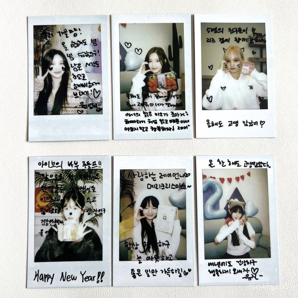 IVE Album Thẻ Nhỏ IVE'S Thẻ nhỏ ngoại vi Kỷ Niệm 2 Năm Polaroid Polaroid In thẻ tùy chỉnh