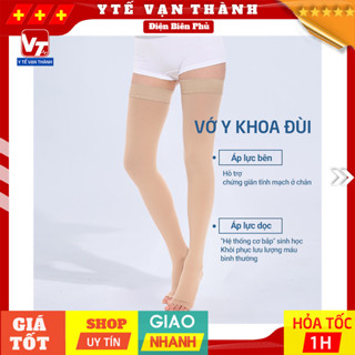 ✅ Vớ Y Khoa Đùi Dài Qua Gối Tiêu Chuẩn | Tất nén co giãn áp lực 20-30, thời trang cho nam, nữ suy giãn tĩnh mạch -VT1169