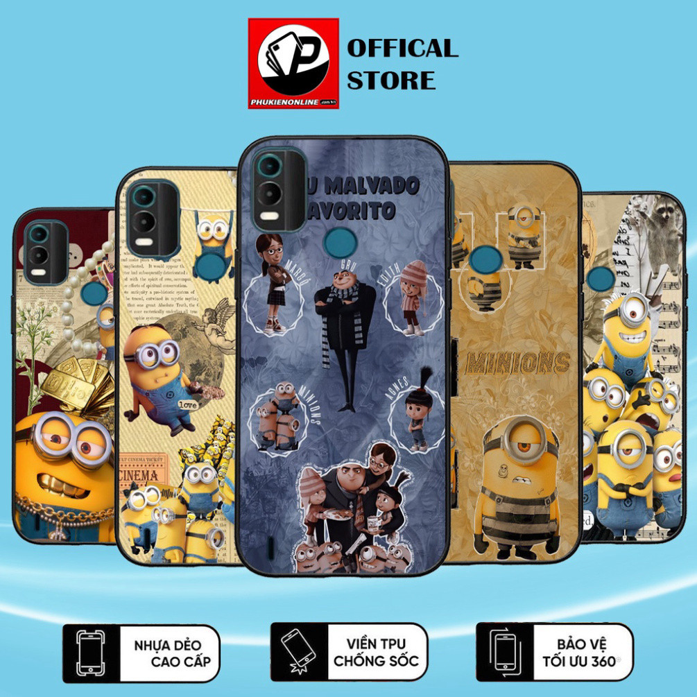 Ốp Lưng Nokia C31, Ốp Điện Thoại In Hình Minion  - Chính Hãng Floveme, TPU Cao Cấp