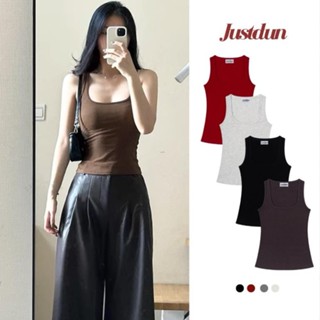 Áo tanktop 2 dây nữ cổ vuông JUSTDUN co giãn thoải mái BL01 Seller