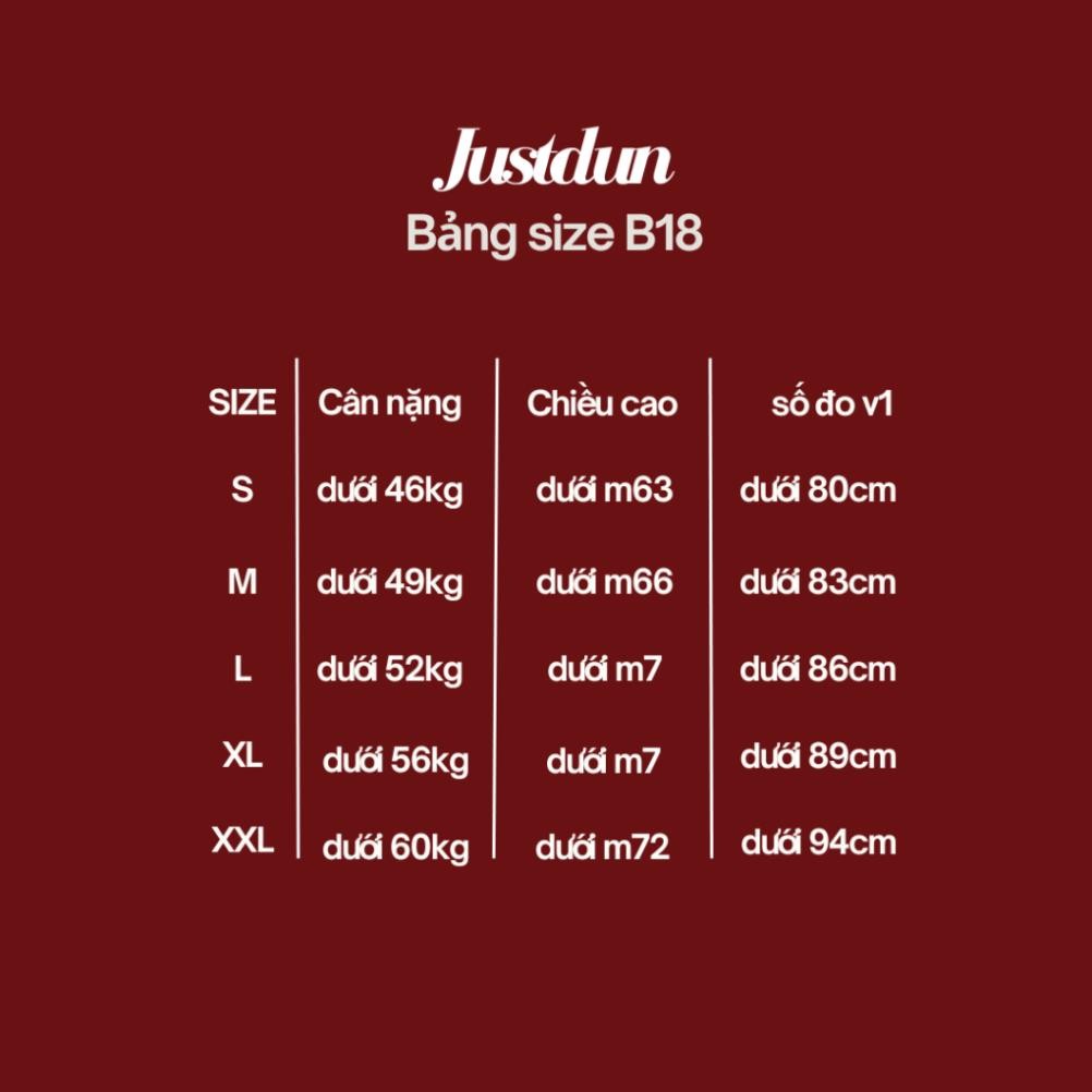 Áo thun ôm body cotton lông mịn co giãn Justdun B18 Seller.localbrand | BigBuy360 - bigbuy360.vn