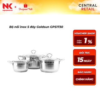 Bộ nồi inox 5 đáy Goldsun GPS1730