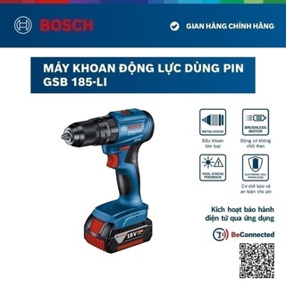 Máy khoan vặn vít pin GSB 185-LI (Solo)