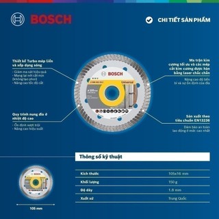 Đá cắt kim cương Bosch Turbo