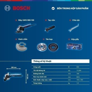 Máy mài góc Bosch GWS 900-100