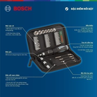 Bộ tua vít đa năng Bosch 38 món