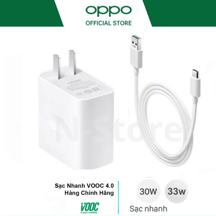 Bộ sạc nhanh Oppo/Realme 30W 33w,củ sạc và cáp hỗ trợ công nghệ Dart,VOOC các dòng Oppo,Realme,Onepl